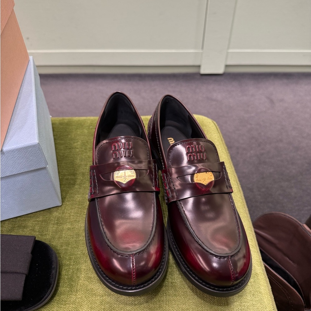 Miu Miu Penny Loafers